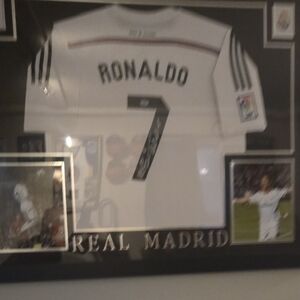 Framed Jersey Wall Art - Black and White